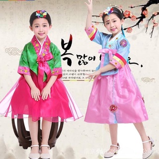 [Spot] quần áo cổ cho bé cổ xưa nhất của trẻ em hanbok biểu diễn mặc quần áo trẻ em Hàn Quốc thiểu số Quần áo sân khấu bé gái Hàn Quốc 9VEH