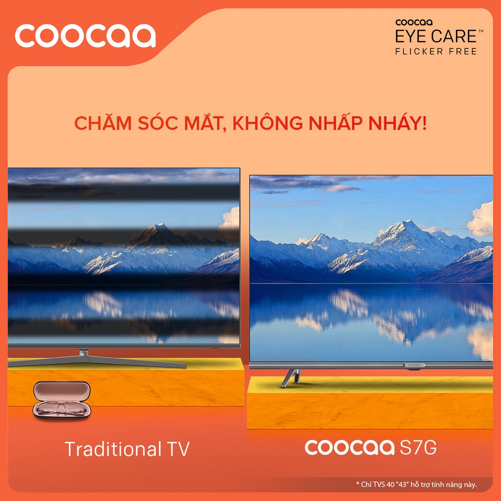 [Lưu COOC327 - 241K và ELCOO12- 5%] Smart TV HD Coocaa 32 Inch Wifi - 32S7G - Android 11 - Viền mỏng -Miễn phí lắp đặt