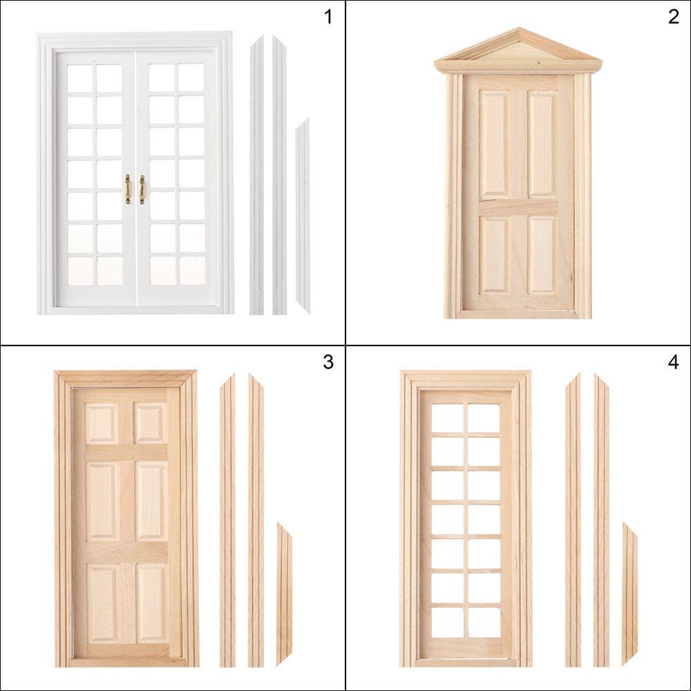 Khung Gỗ 4 Kiểu Tự Trang Trí Nội Thất Cho Nhà Búp Bê Tỉ Lệ 1 / 12