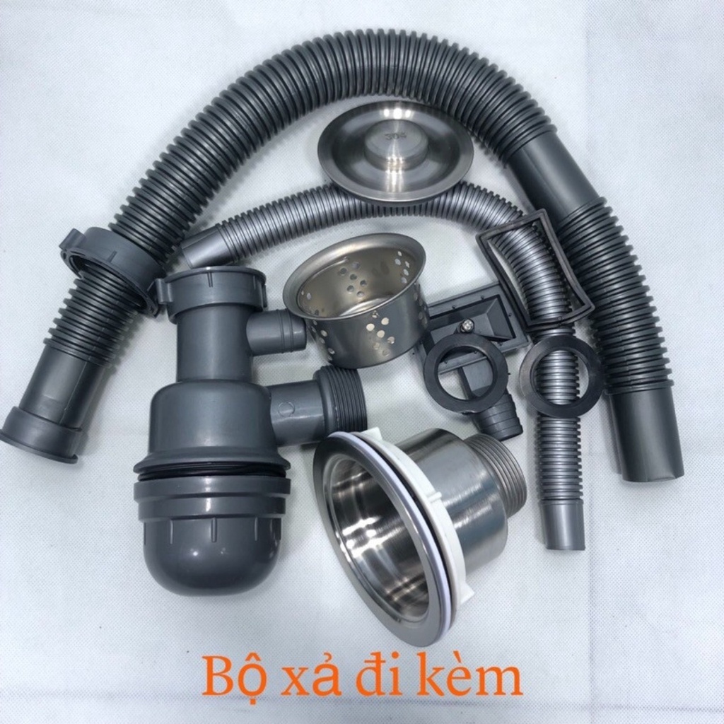 Chậu Rửa Chén Inox 1 Hộc 1 Cánh Kích Thước 75x45 Tiện Lợi Cho Mọi  nhà