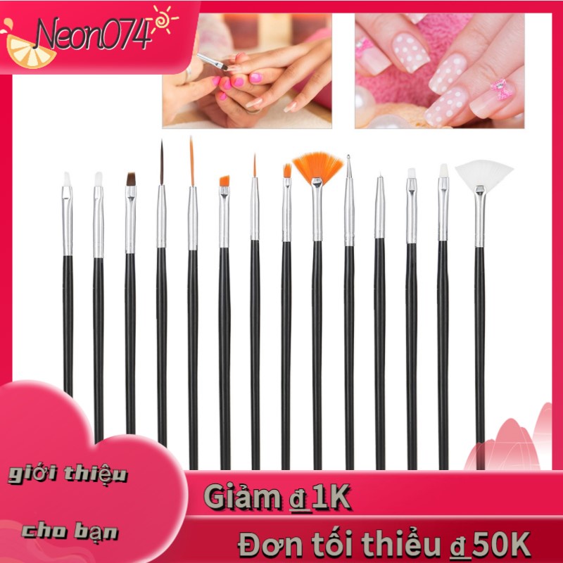 [Hàng mới về] Set 15 cọ sơn chấm vẽ trang trí nghệ thuật móng tay DIY