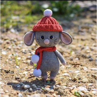 thú len nhồi bông handmade - Chuột handmade