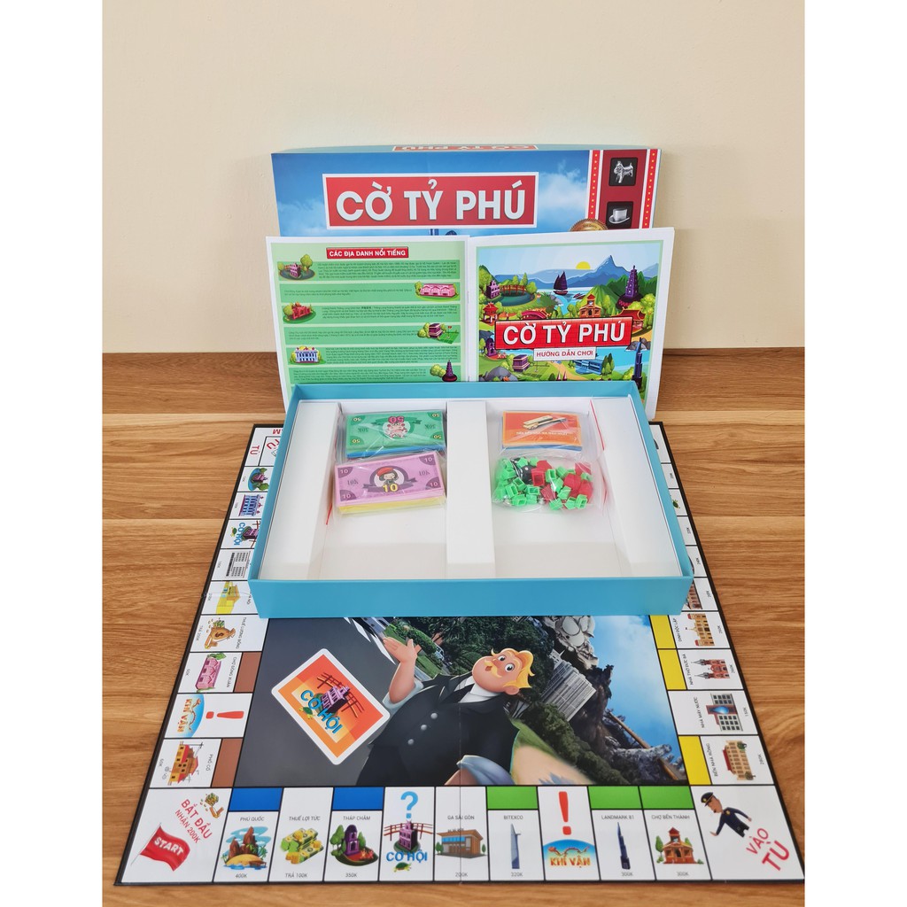 [COMBO 2 IN 1] Trò chơi Cờ tỷ phú cho trẻ em + Game thẻ bài bắn súng Bang [SALE HẾT CỠ]