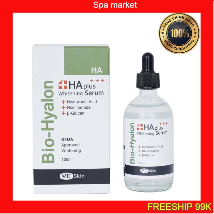 [Hàng chuẩn] Serum HA PLUS MTC Serum cấp ẩm cho da mềm mại trắng sáng 100ml | BigBuy360 - bigbuy360.vn