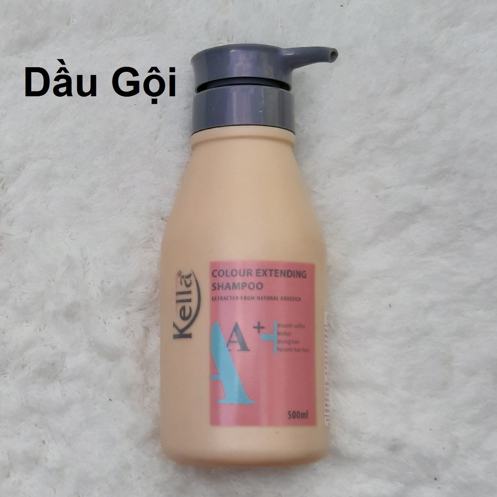 Dầu Gội Kella A + Dành cho tóc nhuộm, uốn, duỗi ( màu hồng) 500ML