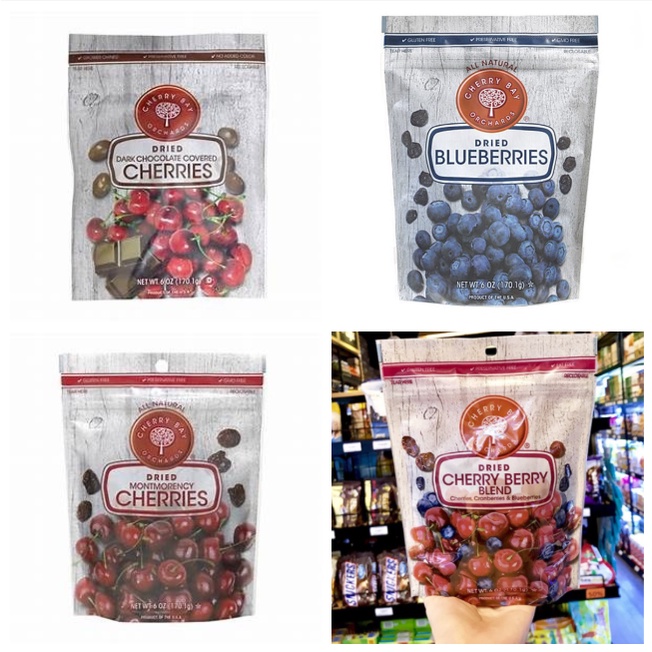 [FREESHIP] Túi Hỗn Hợp Việt Quất Cherry Berry Sấy Orchards Úc 170g V