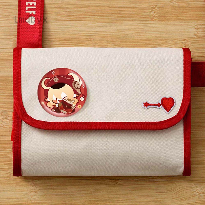 Tmdbyx Huy Hiệu Bằng Thiếc Nhám In Hình Thần Chết pin Raiden Shogun Zhongli Huatao Yae