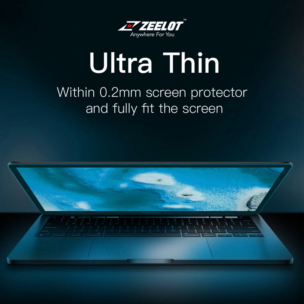 Miếng dán màn hình Cho Các Dòng Macbook Air 13, MAcbook Pro 13, Pro 16 inch Zeelot PureShield