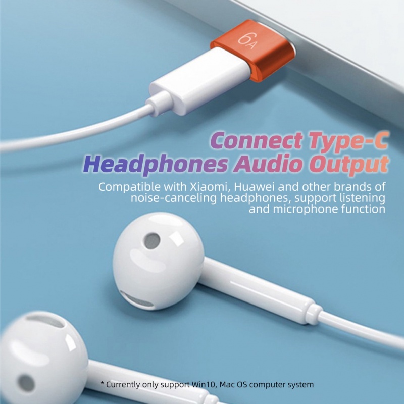 Đầu chuyển đổi Guugei 6A đầu cắm USB sang cổng cắm USB C thích hợp cho Macbook Samsung