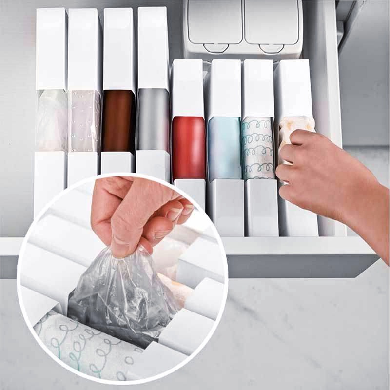 1 Hộp Đựng Túi Rác Gắn Tường Đa Năng Có Thể Gập Lại Cho Nhà Bếp Nhà Tắm