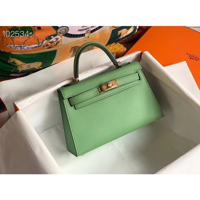 Túi hm kelly mini size 19cm da thật fullbox