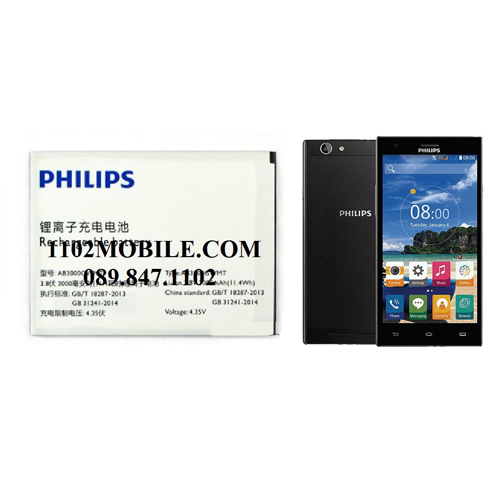 PIN ĐIỆN THOẠI "PHILIP S616" ZIN HÃNG HÀNG NHẬP KHẨU