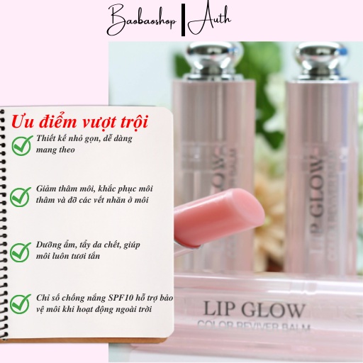 Son Dưỡng Môi Dior 001 004 Addict 1.5g Bản Tester New 2022 giá siêu hời