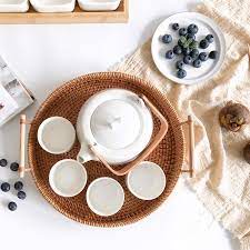 Khay mây tròn đựng đồ, trang trí nhà cửa, trang trí tiệc,Sỉ lẻ giá tốt nhất thị trường