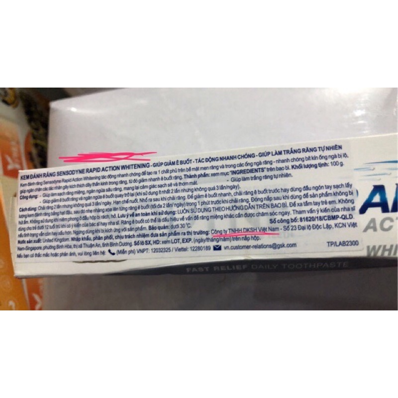 Sensodyne Fresh Mint – Bạc hà thơm mát - Giúp giảm ê buốt 24/7 dksh