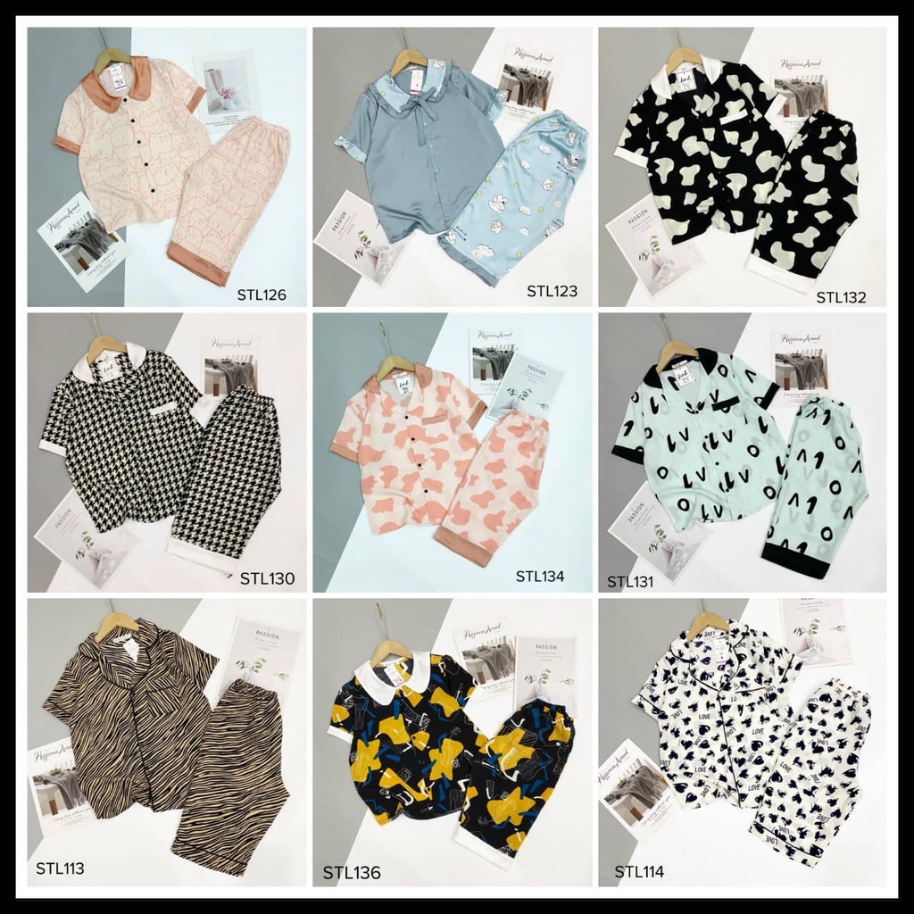 Bộ Pijama lửng mặt nhà chất Mango cao cấp có size