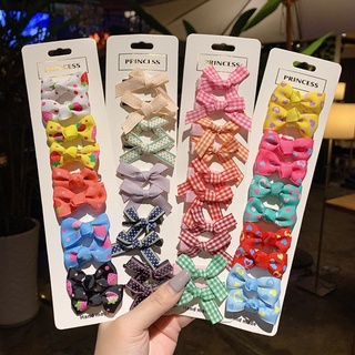 Set 10 kẹp tóc nơ dễ thương cho bé gái