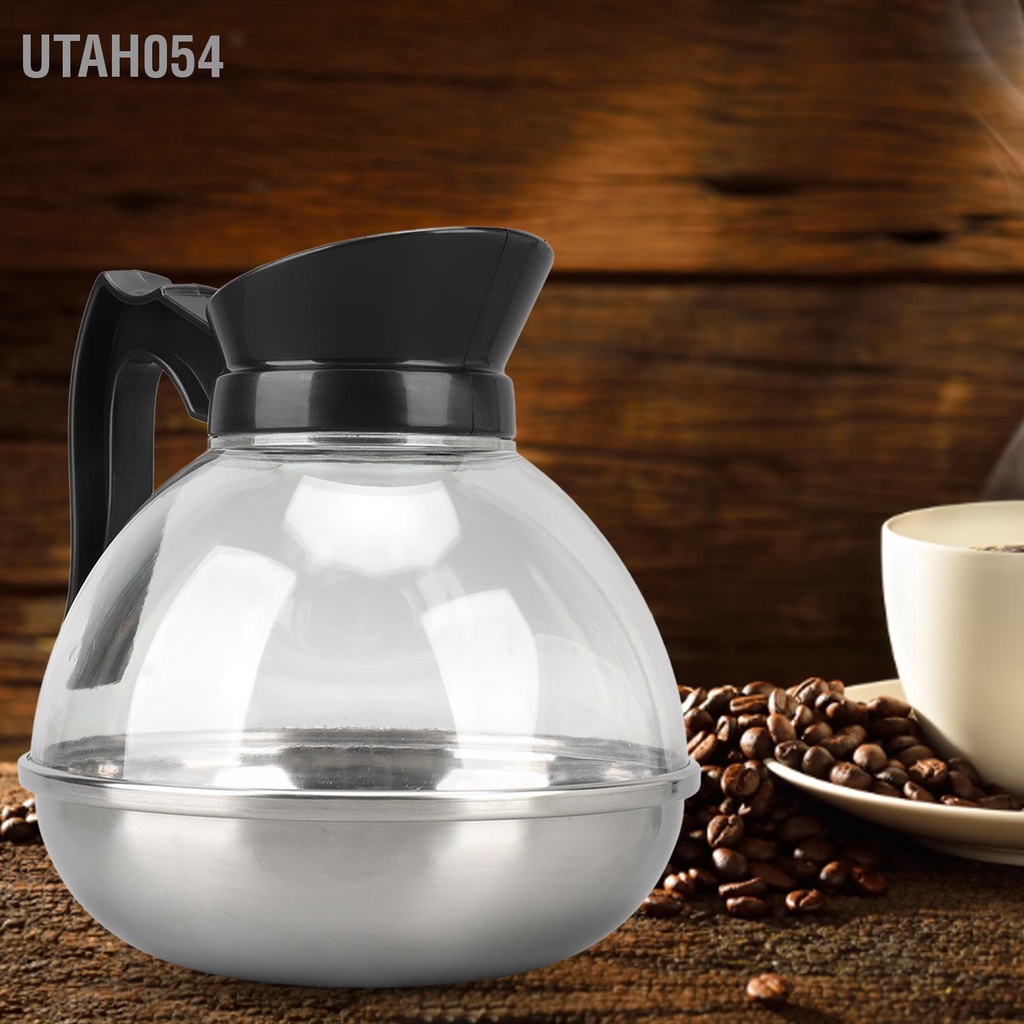 Utah054 Ấm pha cà phê Thép không gỉ 1700ml chịu nhiệt Bình trà gia đình cho bếp từ