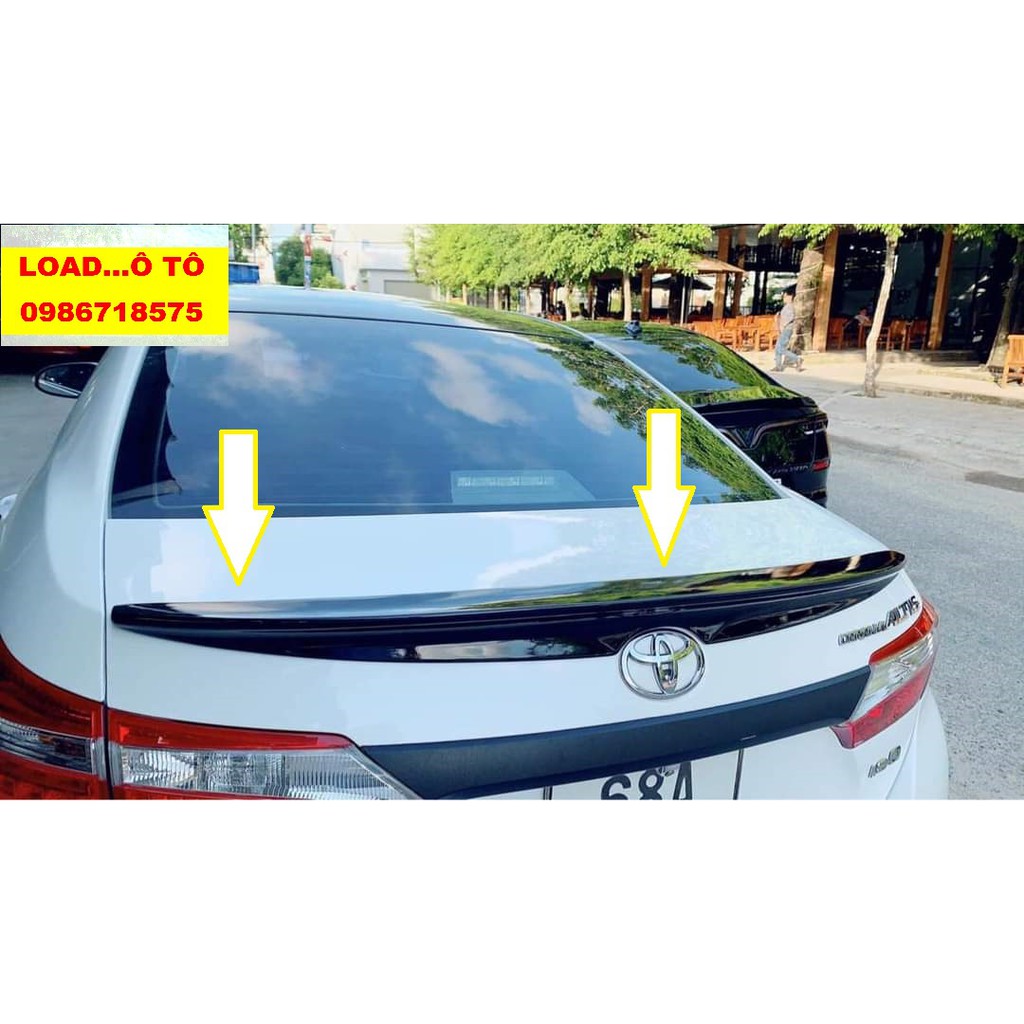 Đuôi Gió Liền Cốp Toyota Altis 2022- 2013 Hàng Mộc Dính Keo