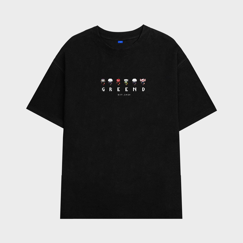 Áo Thun Greend Basic Local Brand Unisex Tay Lỡ Form Rộng Pixel T-Shirt TS042