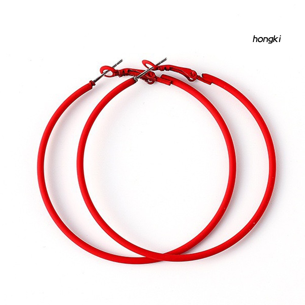 (Hàng Mới Về) Bông Tai Hình Tròn Màu Kẹo Ngọt Sáng Tạo Cho Nữ