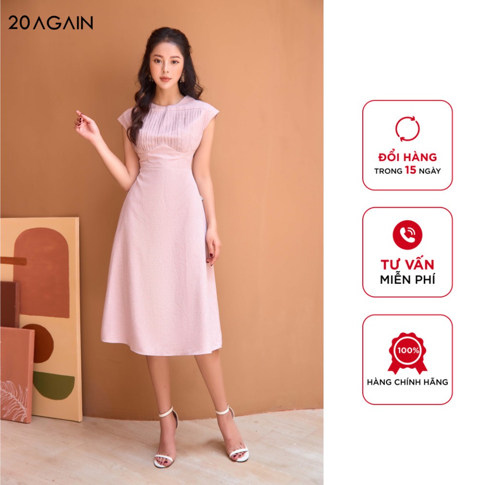 Đầm Xòe Xếp Ly Thân Trên 20AGAIN thiết kế đơn giản nhưng trẻ trung thanh lịch DEA1232