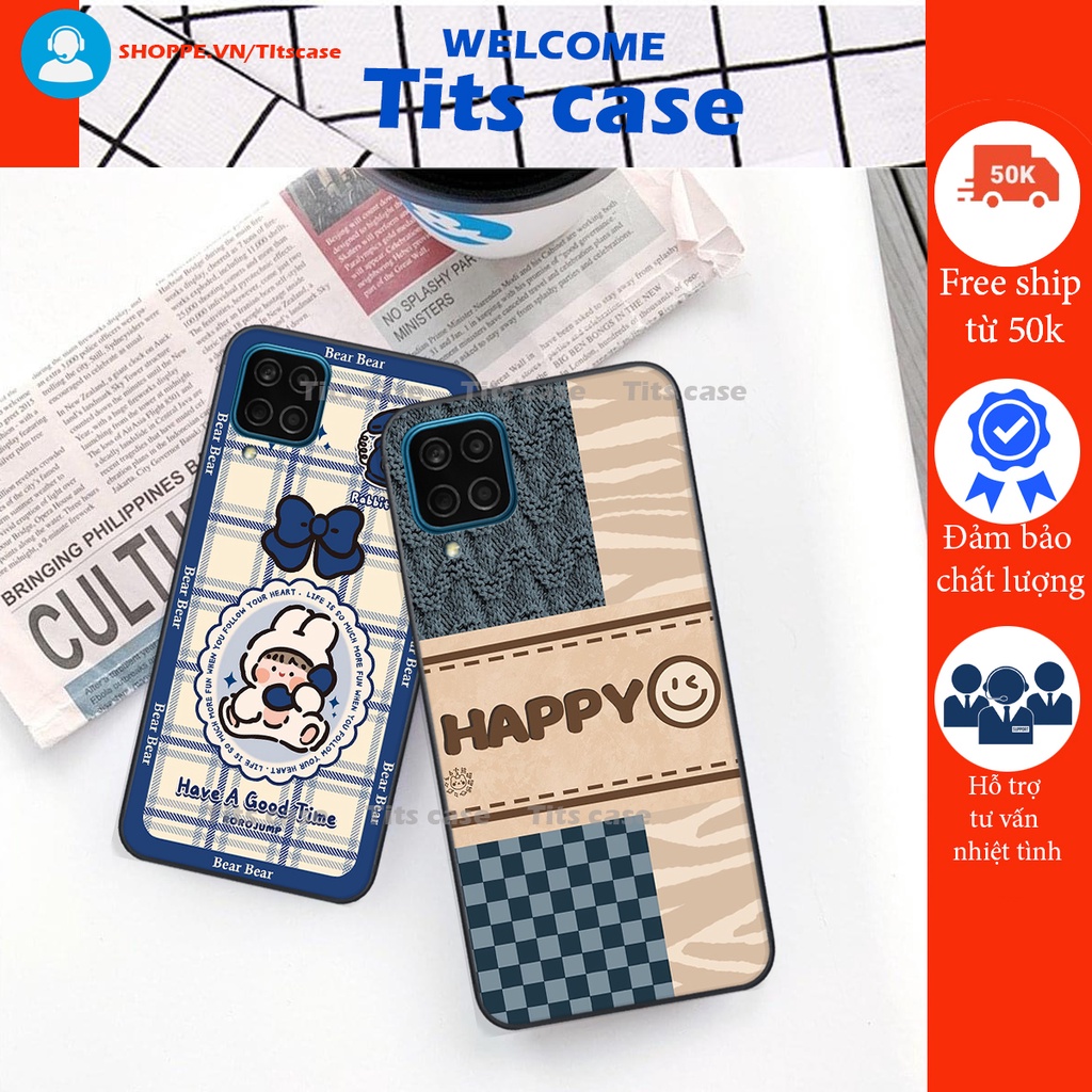 Ốp lưng  Samsung Galaxy A12 / M12 / A22 4G / M32 in hình bò sữa, gấu be@r, cute cực  ĐỈNH -  cực CHẤT-  cực COOL