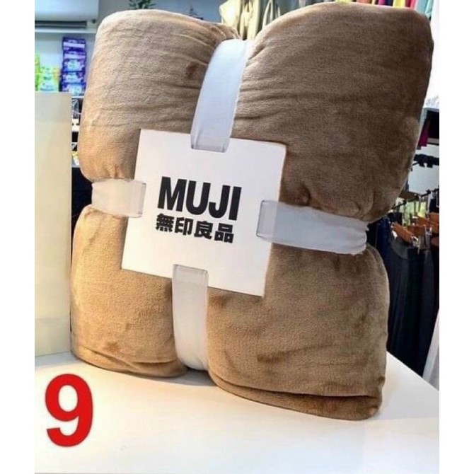 Chăn Muji lông tuyết Nhung hàng loại 1 kích thước 2mx2m3 nặng 1,7kg Siêu Mềm Mịn, chăn văn phòng