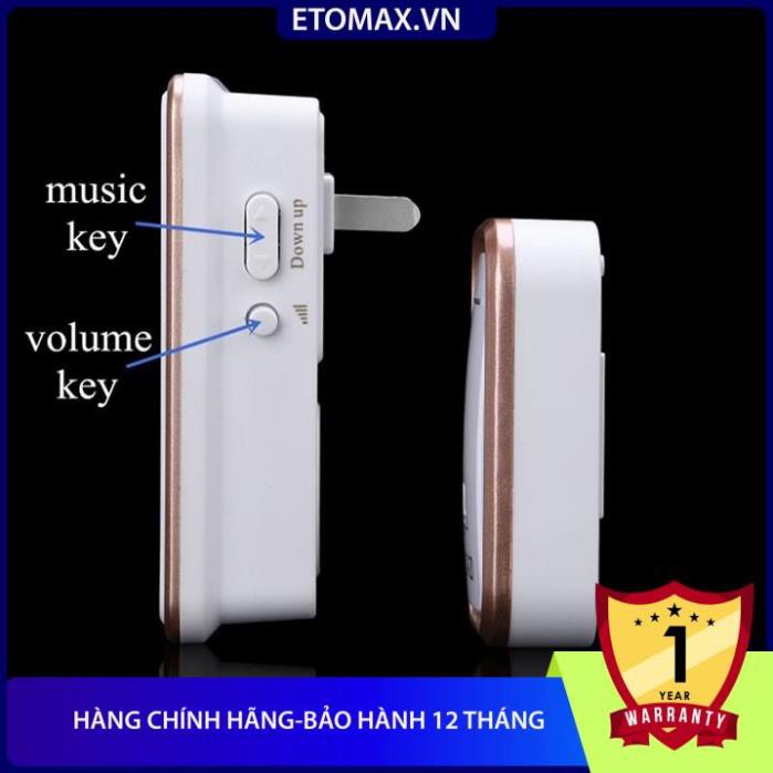 [Hàng chính hãng-Bảo hành 12 tháng] Chuông cửa không dây CACAZI V2