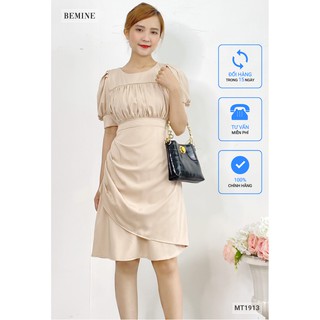 Đầm tầng nhún ngực tay bồng BEMINE MT1913DA