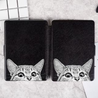 Kindle Smart Case Cute Cat Pattern Suitable for Kindle Paperwhite 4 / 2019 Kindle Basic
