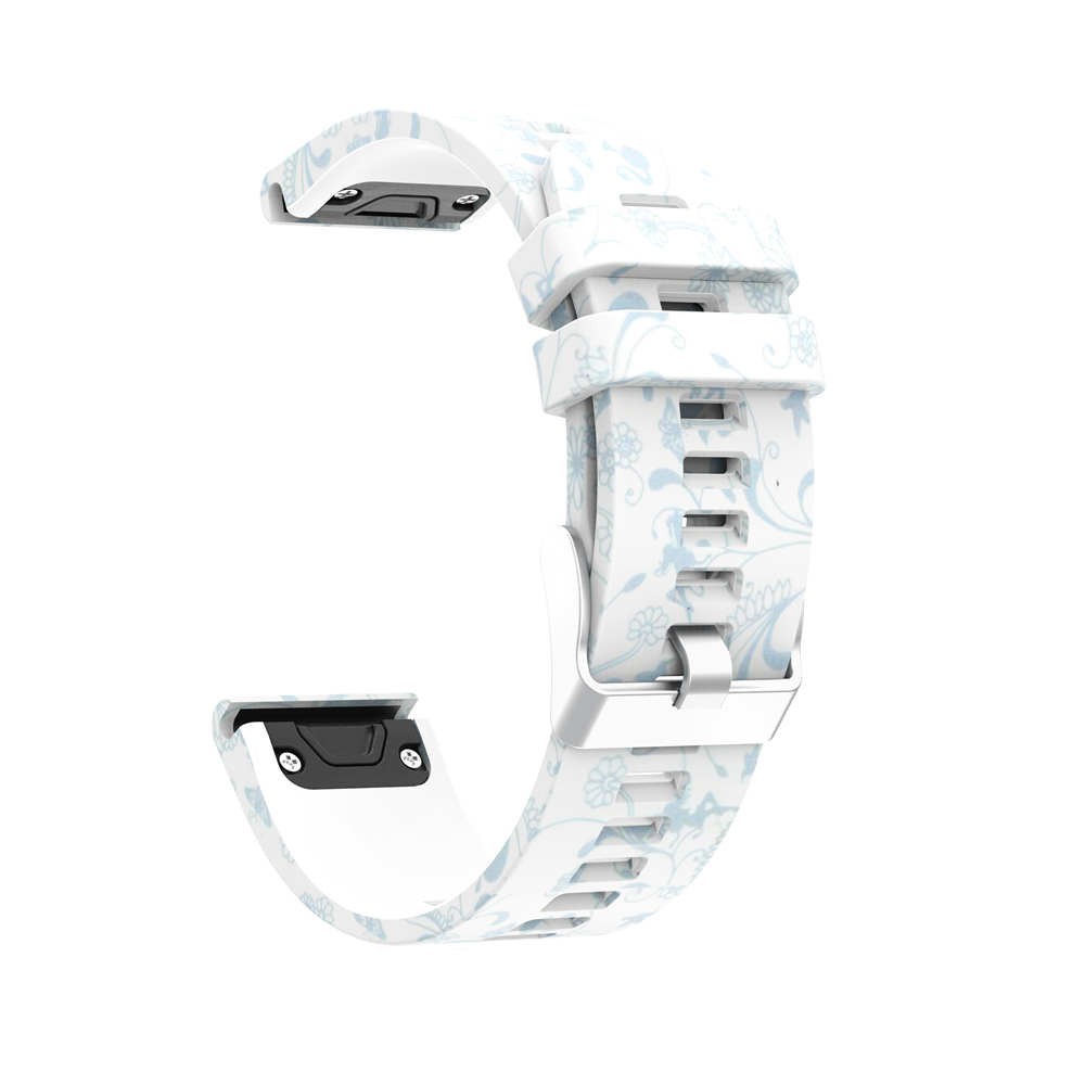 Dây đeo silicon in họa tiết trẻ trung thay thế cho đồng hồ thể thao Garmin Fenix 5 / for Garmin Fenix 6 / forerunner 935 945 /Garmin instinct