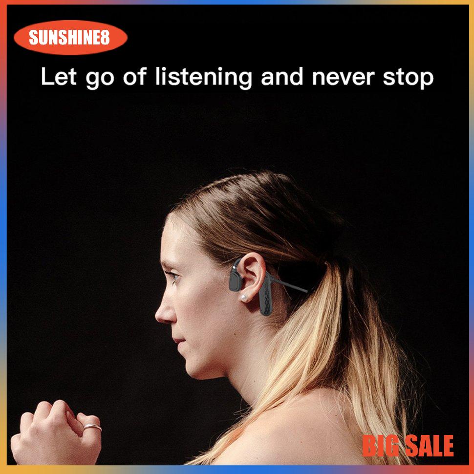 【SUN】Bone Conduction Wireless Button Control Waterproof Headset With Microphone