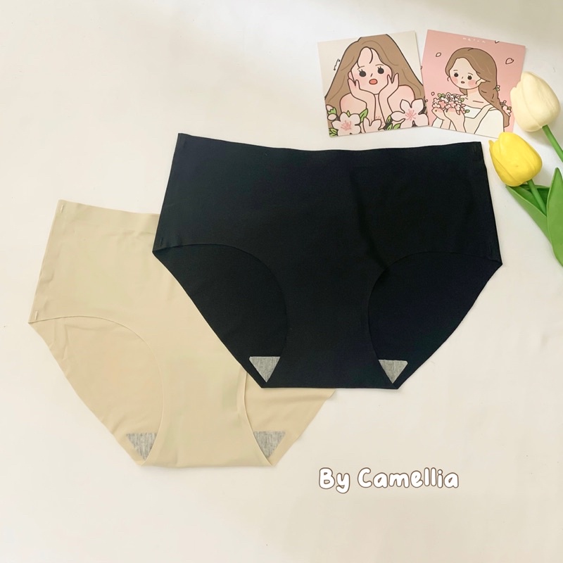 Quần lót su trơn không viền- Quần lót Camellia không viền