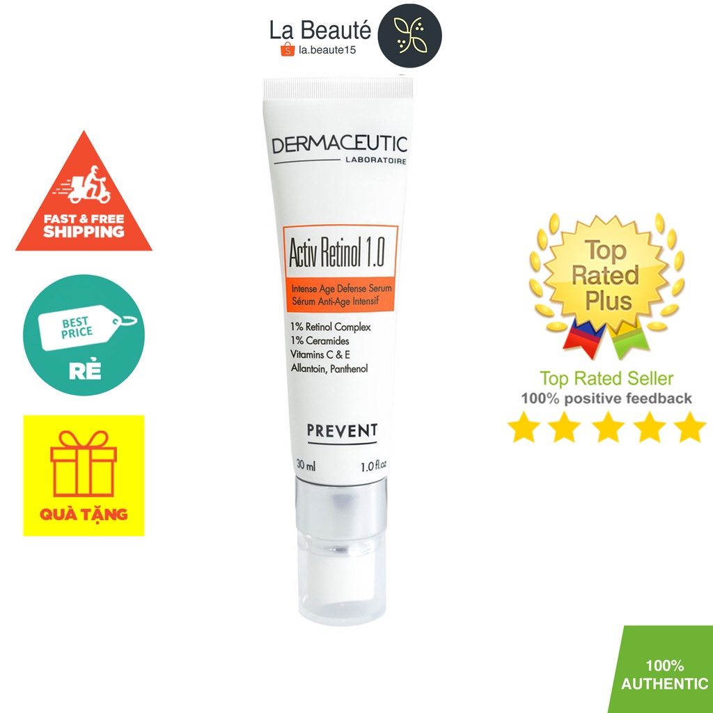 Dermaceutic Active Retinol 1% - Serum Cải Thiện Kết Cấu Da Chống Lão Hóa Mạnh Mẽ 30ml