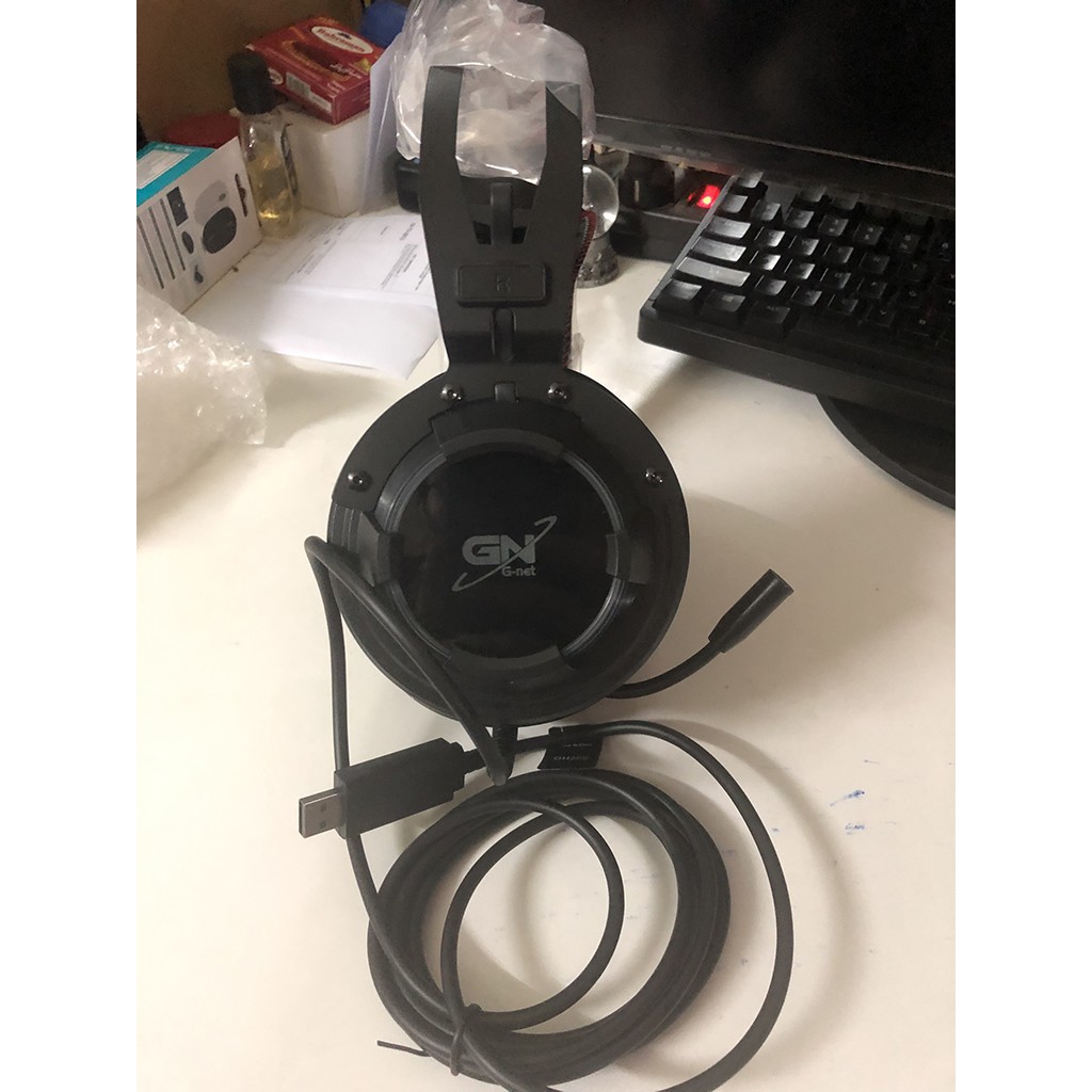 Tai Nghe Gaming GNet GH268 - Led RGB - Âm Thanh 7.1 Cổng USB - BH 12 Tháng chính hãng