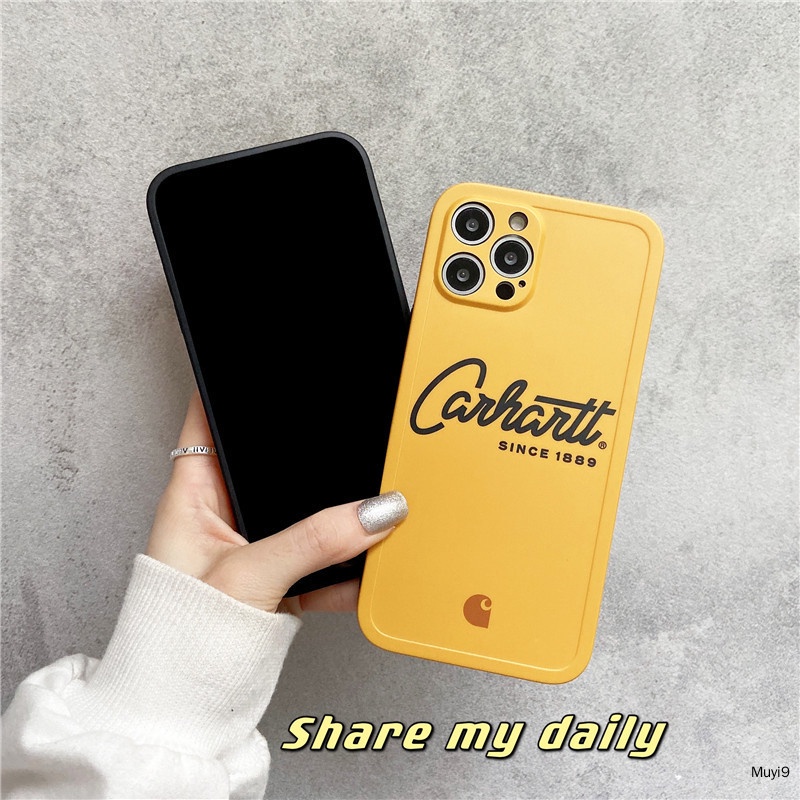 Ốp Điện Thoại Mềm In Logo Carhartt Đơn Giản Sáng Tạo Thời Trang Cho IPhone13promax 14ProMax 12Promax 12Promax 12 11Promax 14Plus Xs MAX XR