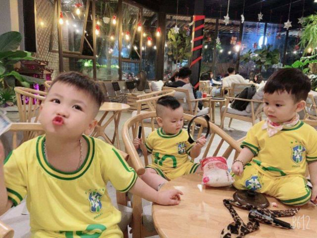 Bộ hè cho bé 🌈Quần áo trẻ em FREE SHIP🌈Bộ cotton cho bé Bóng Đá M53