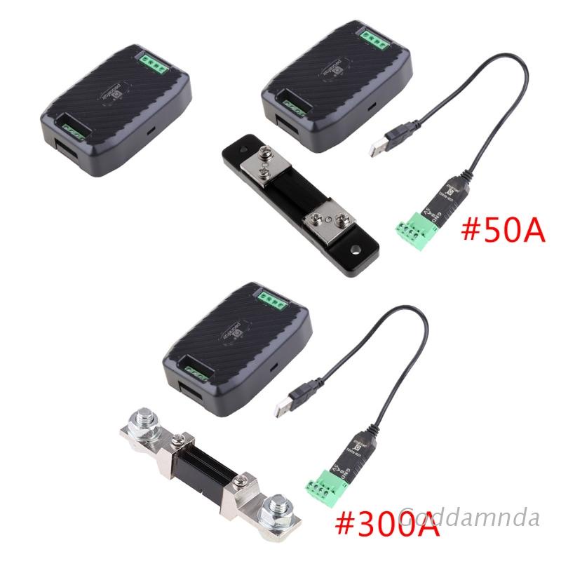 Hộp thông tin GODD PZEM-017 DC RS485 0-300V 300A kèm dây cáp USB