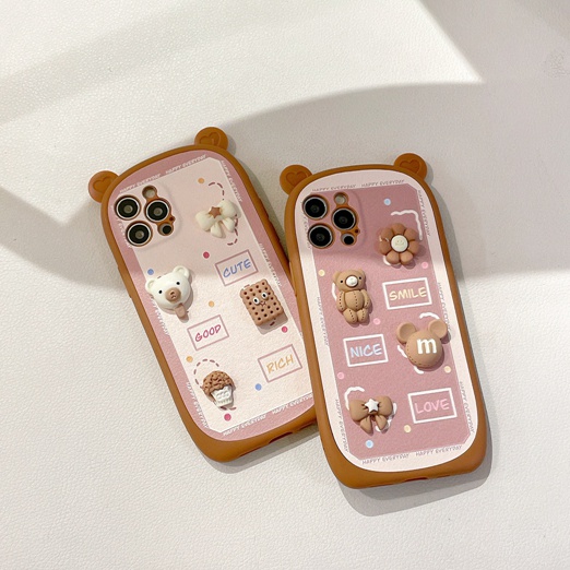 Ốp Điện Thoại tpu Mềm Hình Gấu Ăn Nhẹ Dễ Thương Cho Iphone X XS XR XS max 7Plus 11pro