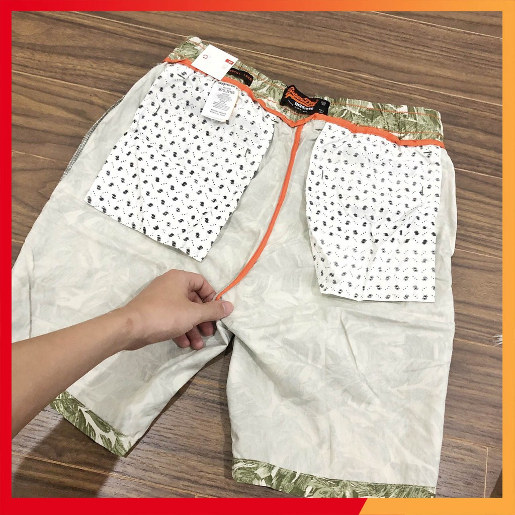 Quần short kaki hoa nam xuất khẩu VNXK chất kaki co dãn 4 chiều