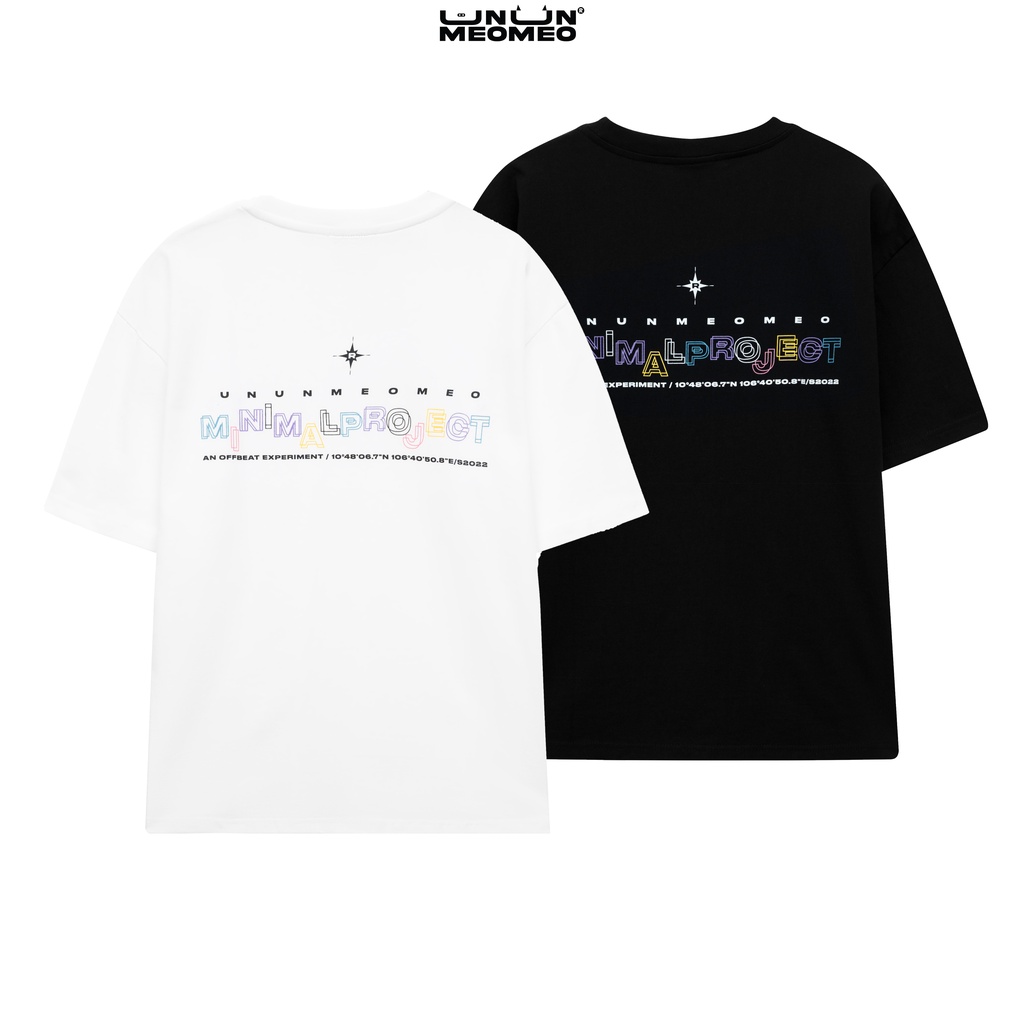 Áo thun tay lỡ form rộng unisex Ủn Ủn Meo Meo® Full Colors