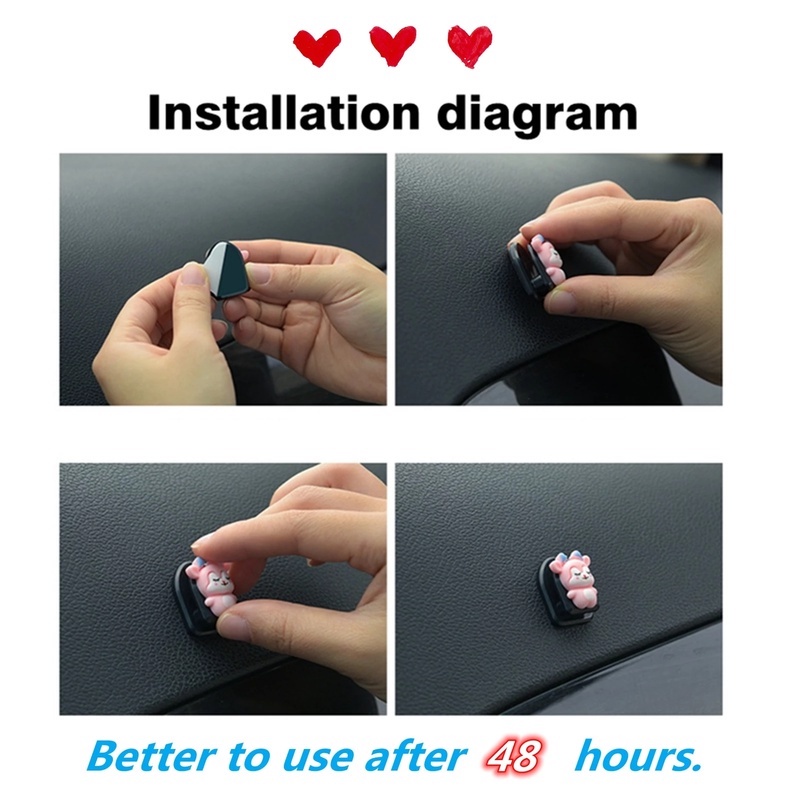 Móc treo đồ bằng nhựa tự dính họa tiết hoạt hình đa năng nhỏ gọn gắn sau ghế ngồi xe ô tô