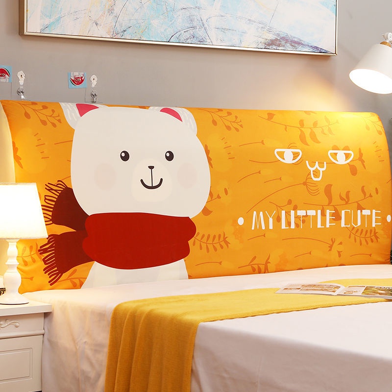 Vỏ Bọc Đầu Giường Chống Bụi 1.5m - 2m Họa Tiết Hoạt Hình Đơn Giản Hiện Đại
