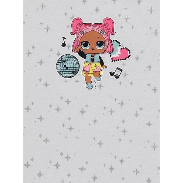 Set 3 áo sát nách thun mềm hình bé gái săn sale Geo Uk sz 5-6y, 6-7y,9-10y