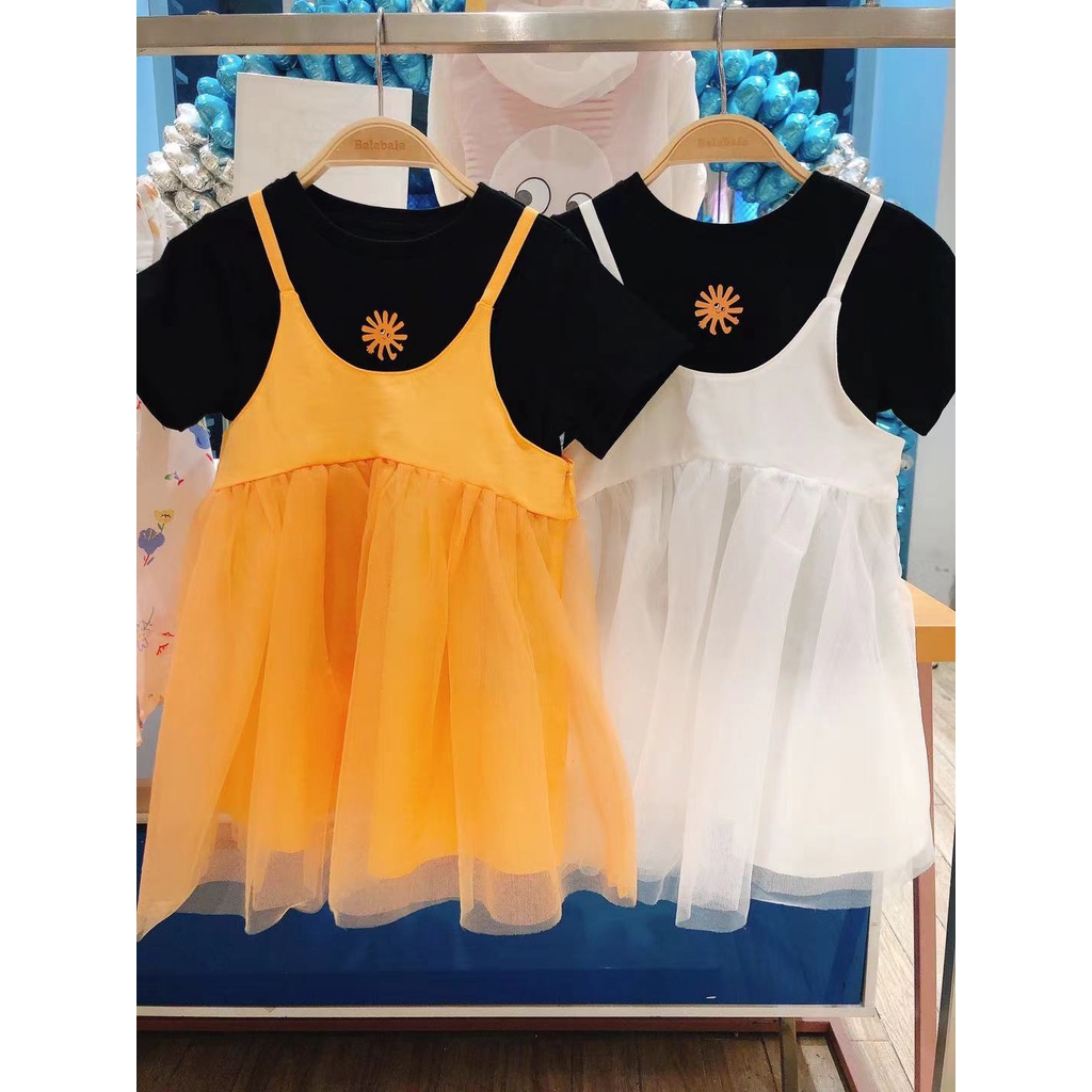(3-7 tuổi) Set váy kèm áo bé gái hãng BALABALA 201221119004