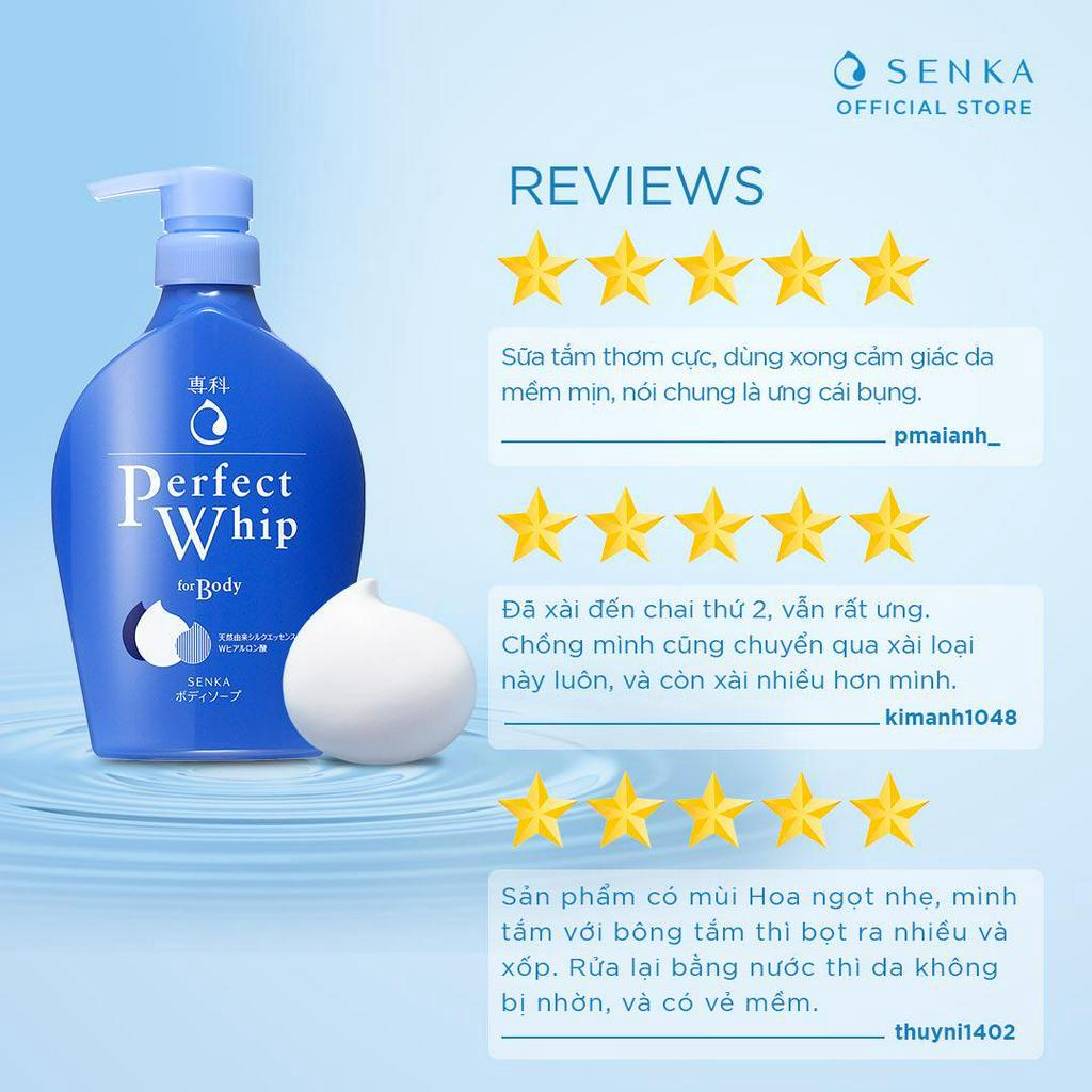 Sữa tắm dưỡng ẩm Senka Perfect Whip for Body 500ml_15688