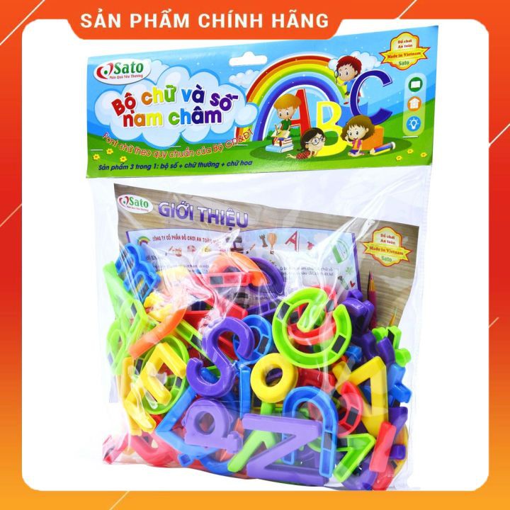 Bộ Chữ và Số Nam Châm Tổng Hợp 3 Trong 1