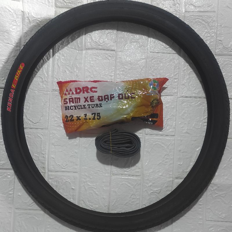 Vỏ ruột  xe điện 22*1.75 Kenda, ruột 22*1.75 DRC