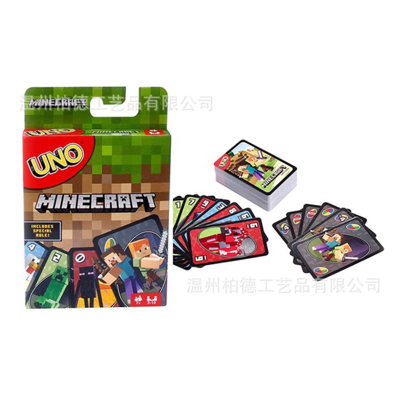 Bộ bài UNO phong cách Minecraft chất lượng cao tiện lợi